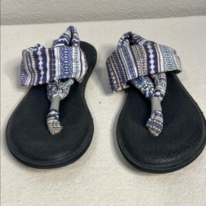 Sanuk Yoga Sling 2 Sandals | Size 7 | Tribal Aztec Print